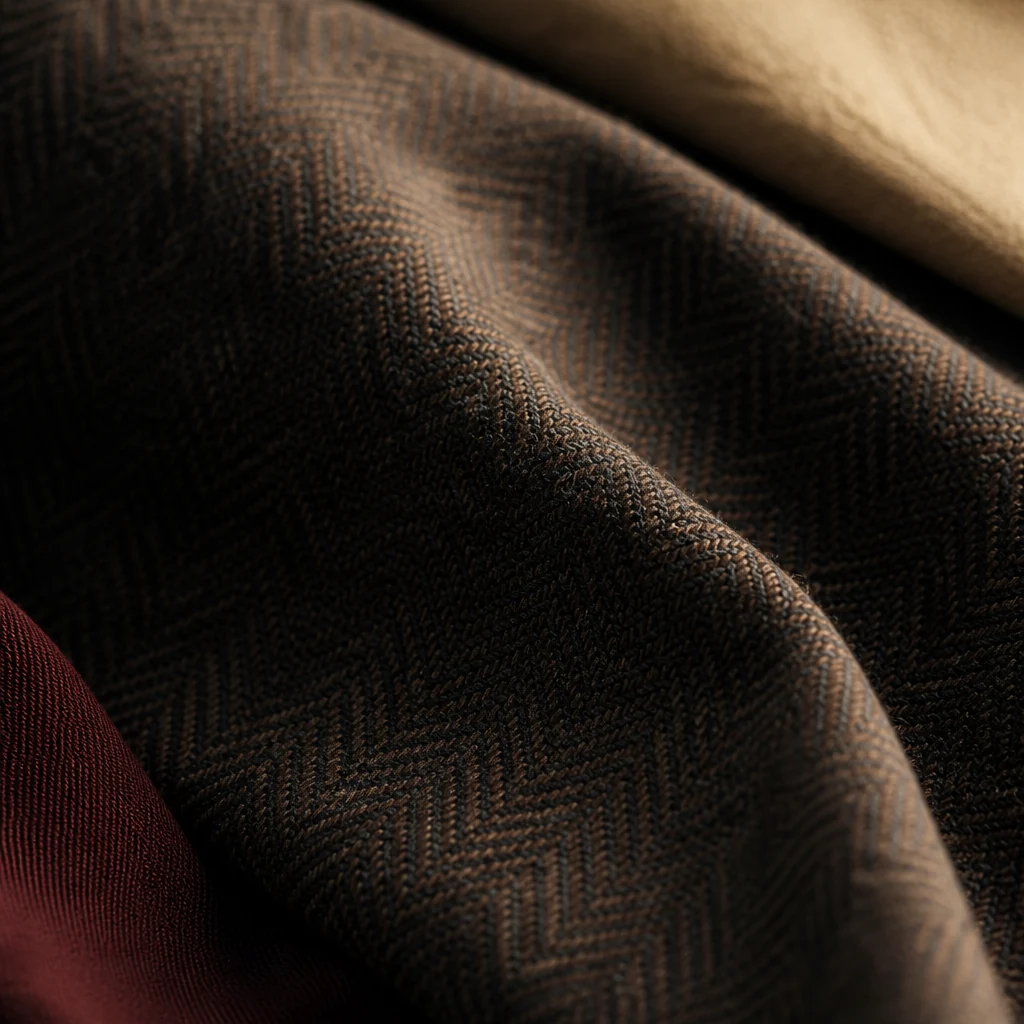 Macro view of a dark wool weave